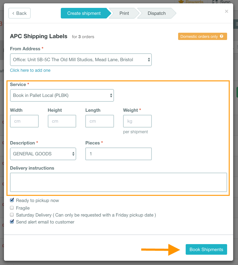 help how to print APC labels 3