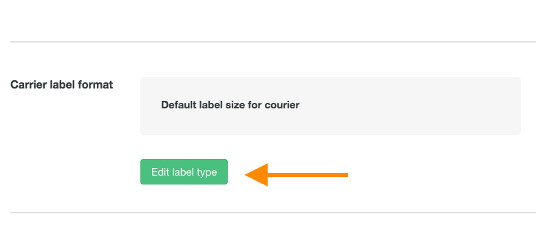 help courier label size 2