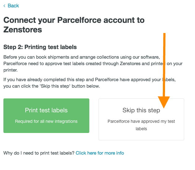 help how to connect parcelforce 7