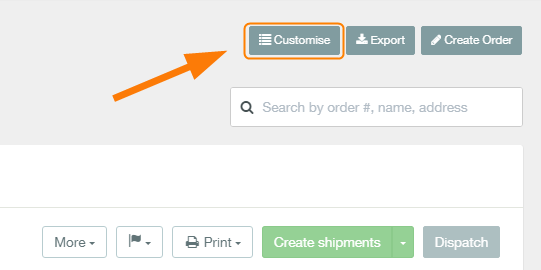how to customise your order list 1