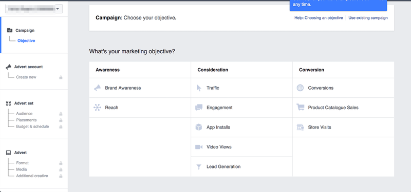 Setting up Facebook Ads